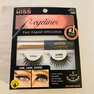 KISS lashes entice magnetic eyeliner Easy Liquid application. (L1)